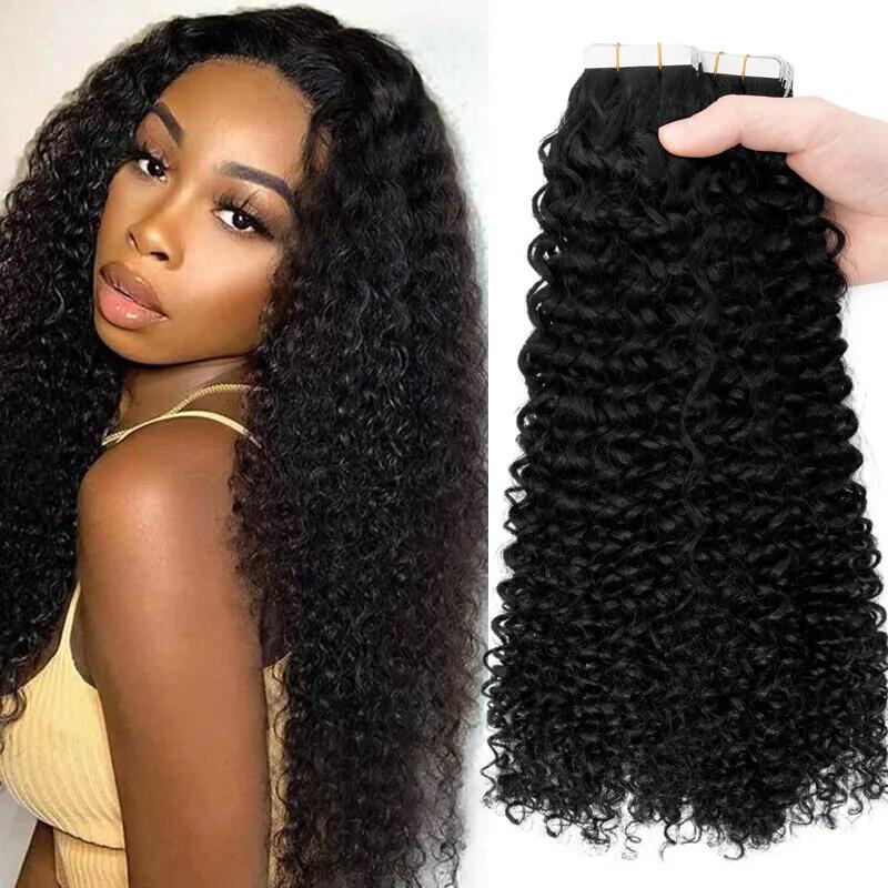 Kinky Curly Tape In Extension Human Virgin Hair (20 pcs/set)